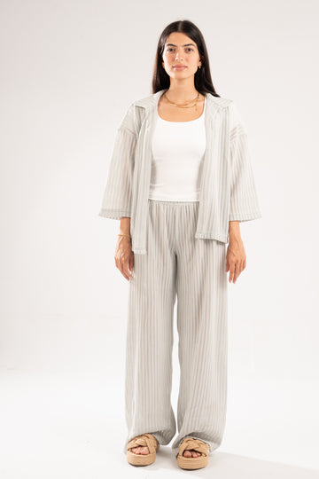 MINT SEMI SHEER KNITTED PANTS