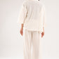 OFF-WHITE SEMI SHEER KNITTED TOP