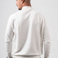 OFF-WHITE HALF COLLAR KNITTED PULLOVER