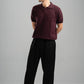BURGUNDY HEX TWIST POLO