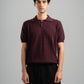 BURGUNDY HEX TWIST POLO