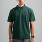 DARK GREEN BRAIDED TEXTURED ZIP UP
