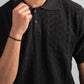 BLACK HEX TWIST POLO