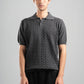 DARK GREY HEX TWIST POLO