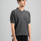 DARK GREY HEX TWIST POLO
