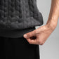 DARK GREY HEX TWIST POLO