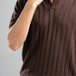 DARK BROWN EASY LINES KNIT POLO