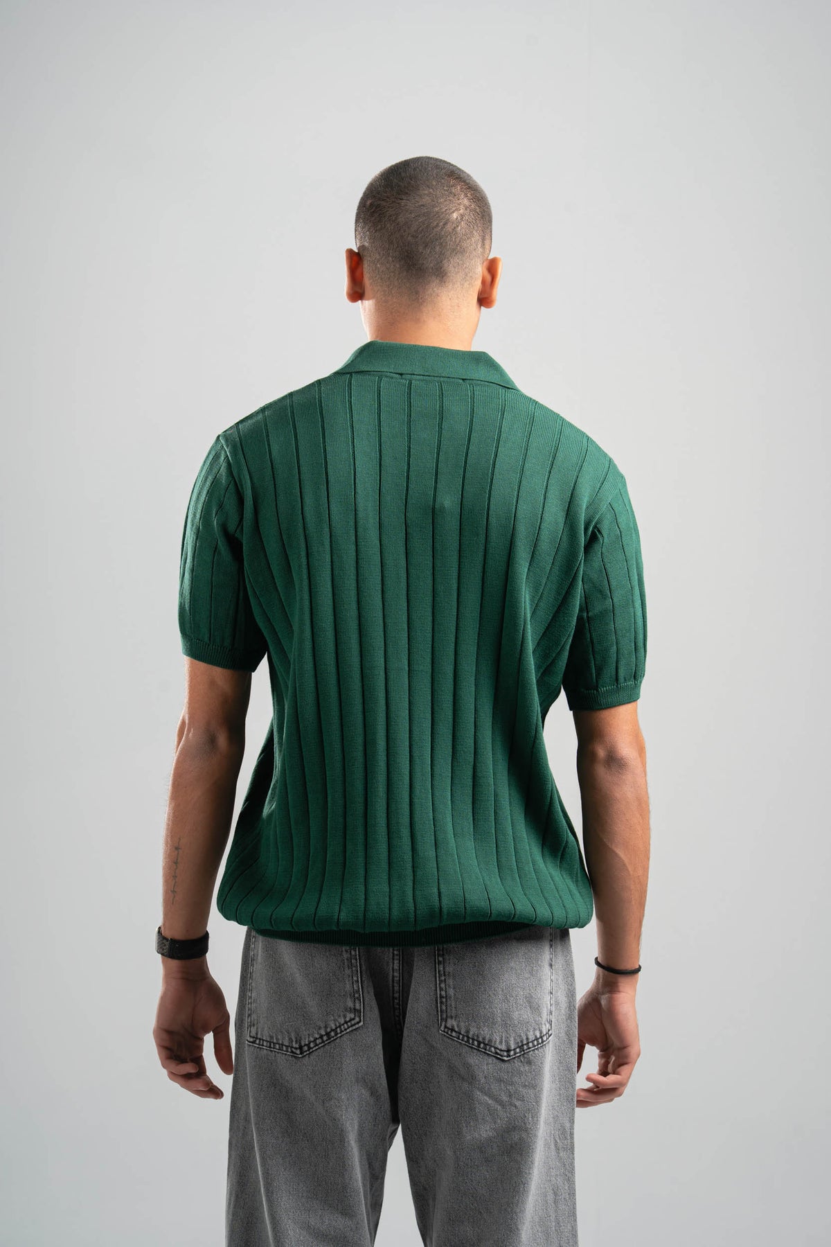 DARK GREEN EASY LINES KNIT POLO