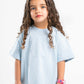 SKY BLUE LITTLE ONES SUMMER MELTON BOX-TEE