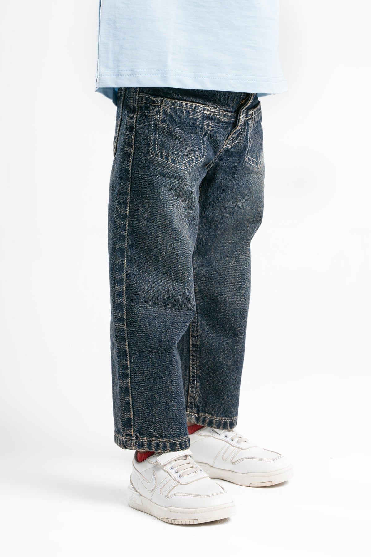WASHED GREEN LITTLE ONES DENIM