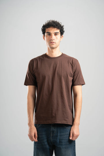 DARK BROWN REGULAR T-SHIRT