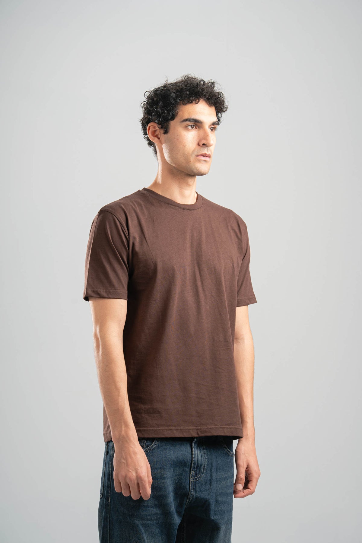 DARK BROWN REGULAR T-SHIRT
