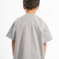 LIGHT GREY LITTLE ONES SUMMER MELTON BOX-TEE