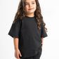 BLACK LITTLE ONES SUMMER MELTON BOX-TEE