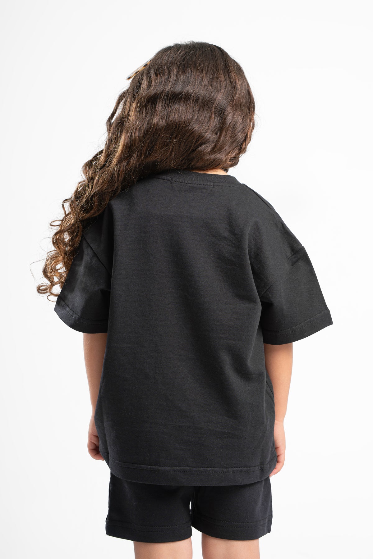 BLACK LITTLE ONES SUMMER MELTON BOX-TEE