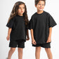 BLACK LITTLE ONES SUMMER MELTON BOX-TEE