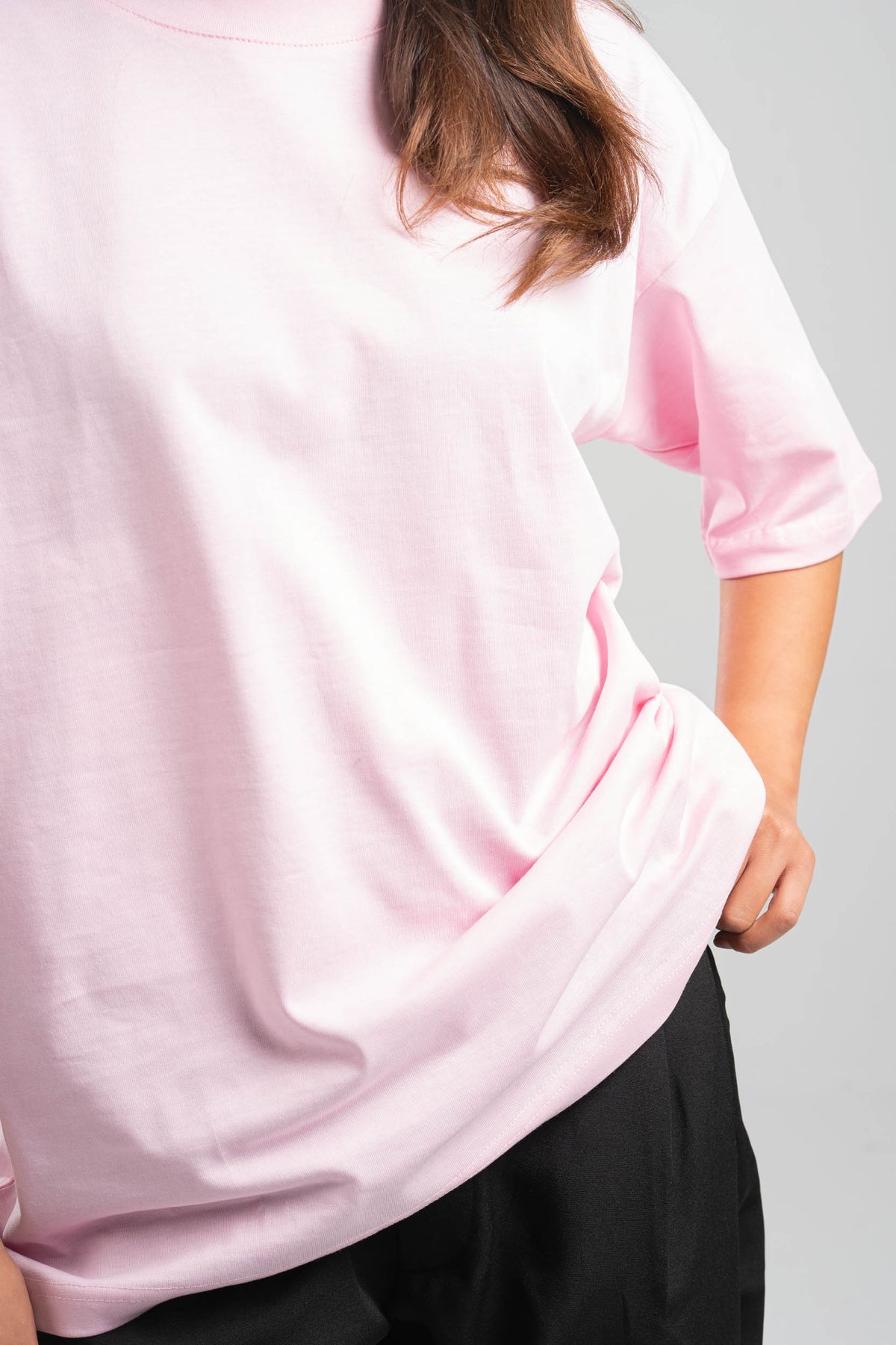 LIGHT PINK OVERSIZED T-SHIRT