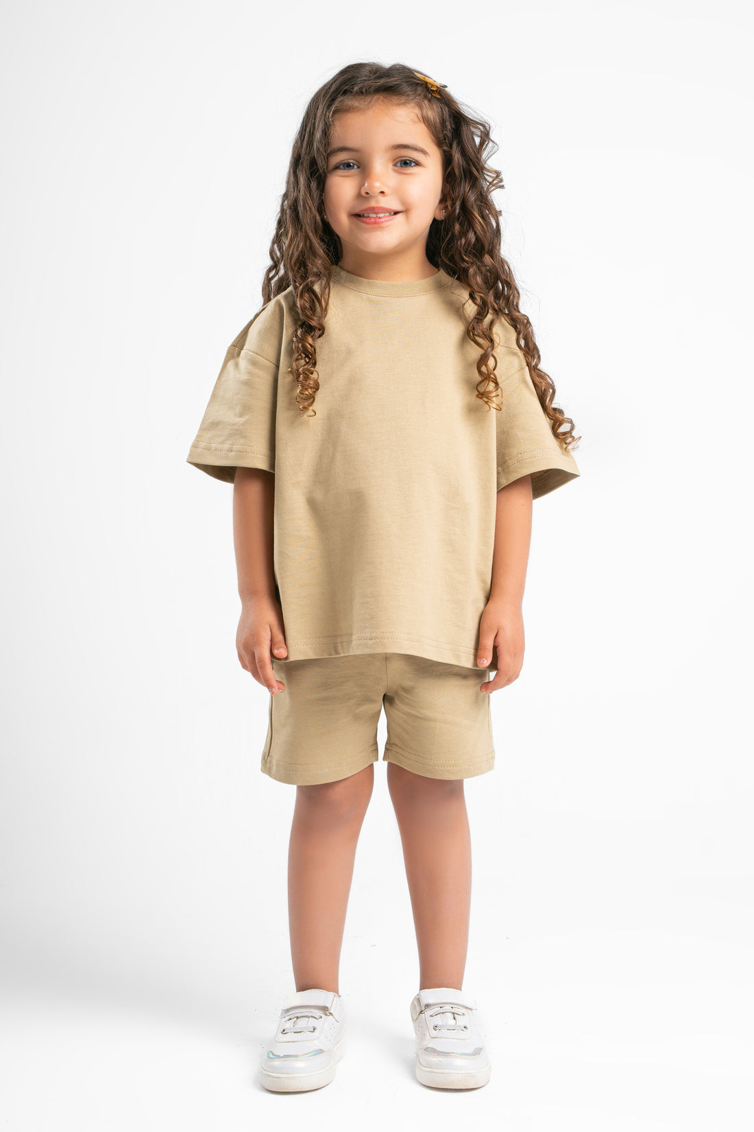 TAWNY BROWN LITTLE ONES SUMMER MELTON SHORT