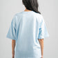 SKY BLUE SUMMER MELTON BOX-TEE