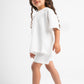 OFF-WHITE LITTLE ONES SUMMER MELTON SHORT