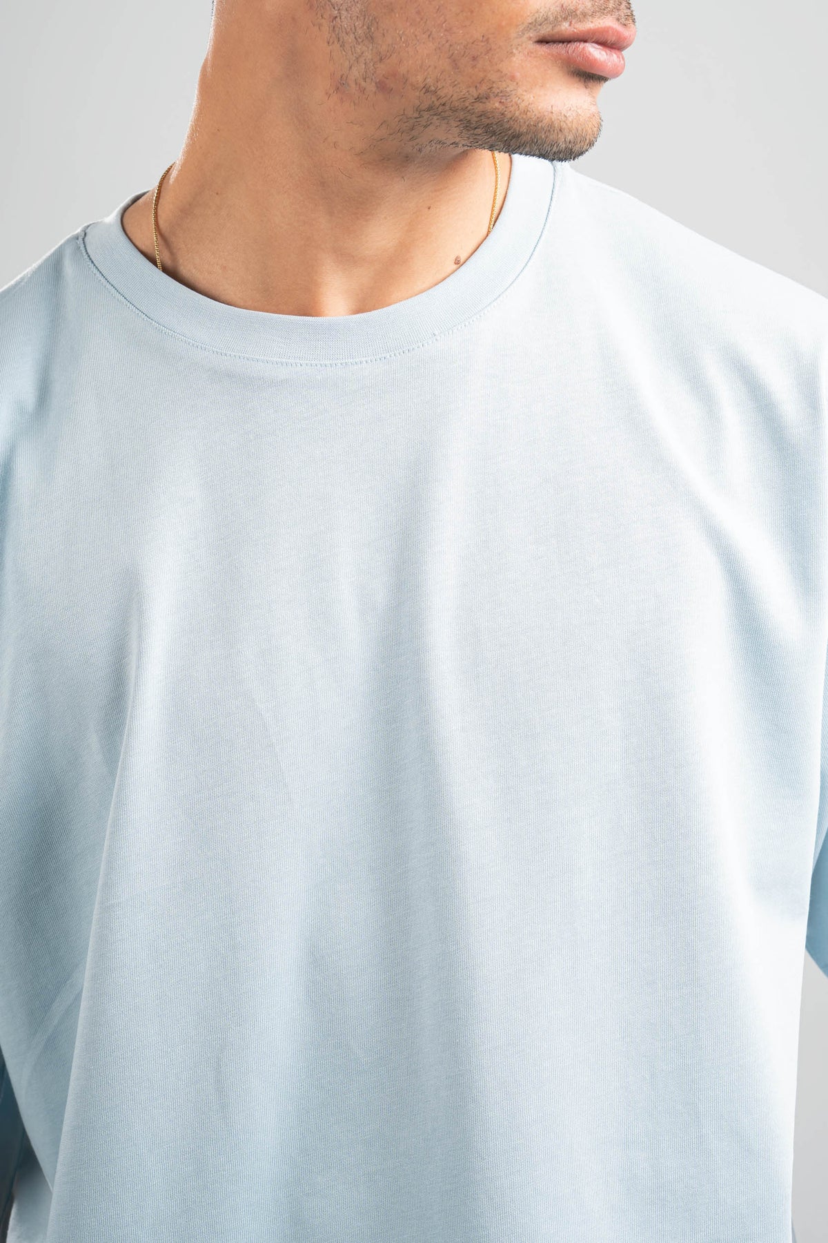 SKY-BLUE OVERSIZED T-SHIRT