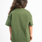FOREST GREEN LITTLE ONES SUMMER MELTON BOX-TEE
