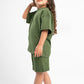 FOREST GREEN LITTLE ONES SUMMER MELTON SHORT