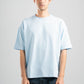 SKY BLUE SUMMER MELTON BOX-TEE