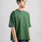 FOREST GREEN SUMMER MELTON BOX-TEE