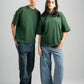 FOREST GREEN SUMMER MELTON BOX-TEE
