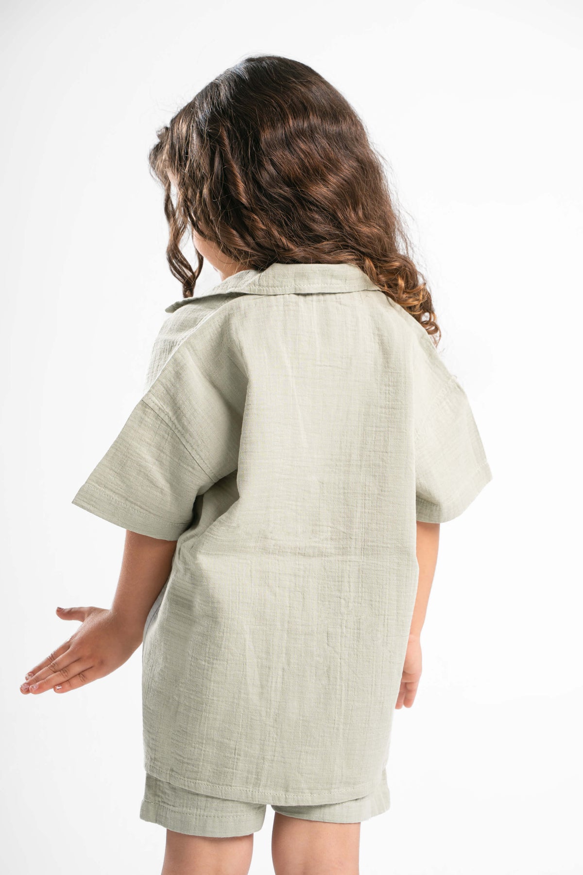 MINT LITTLE ONES CROCHET SHORT SLEEVES SHIRT