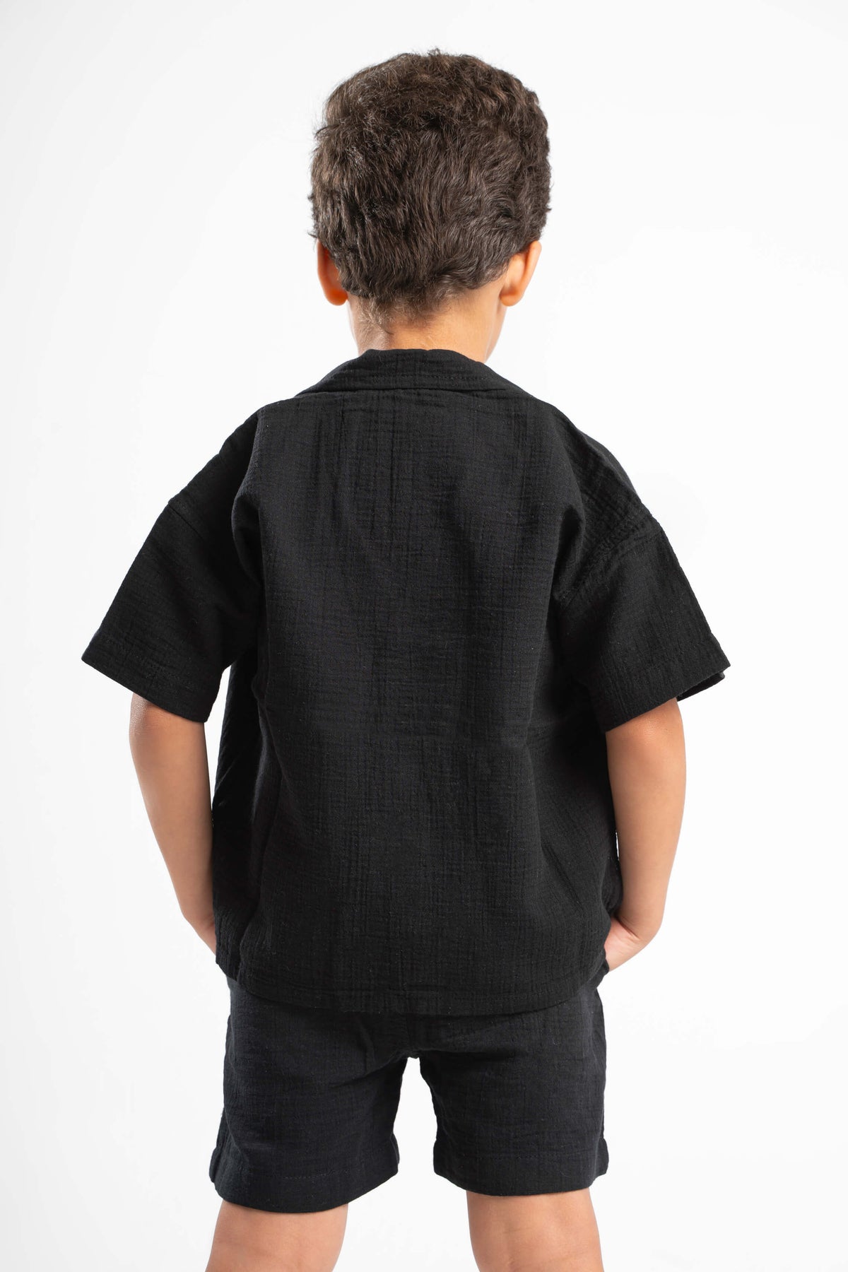 BLACK LITTLE ONES CROCHET SHORT