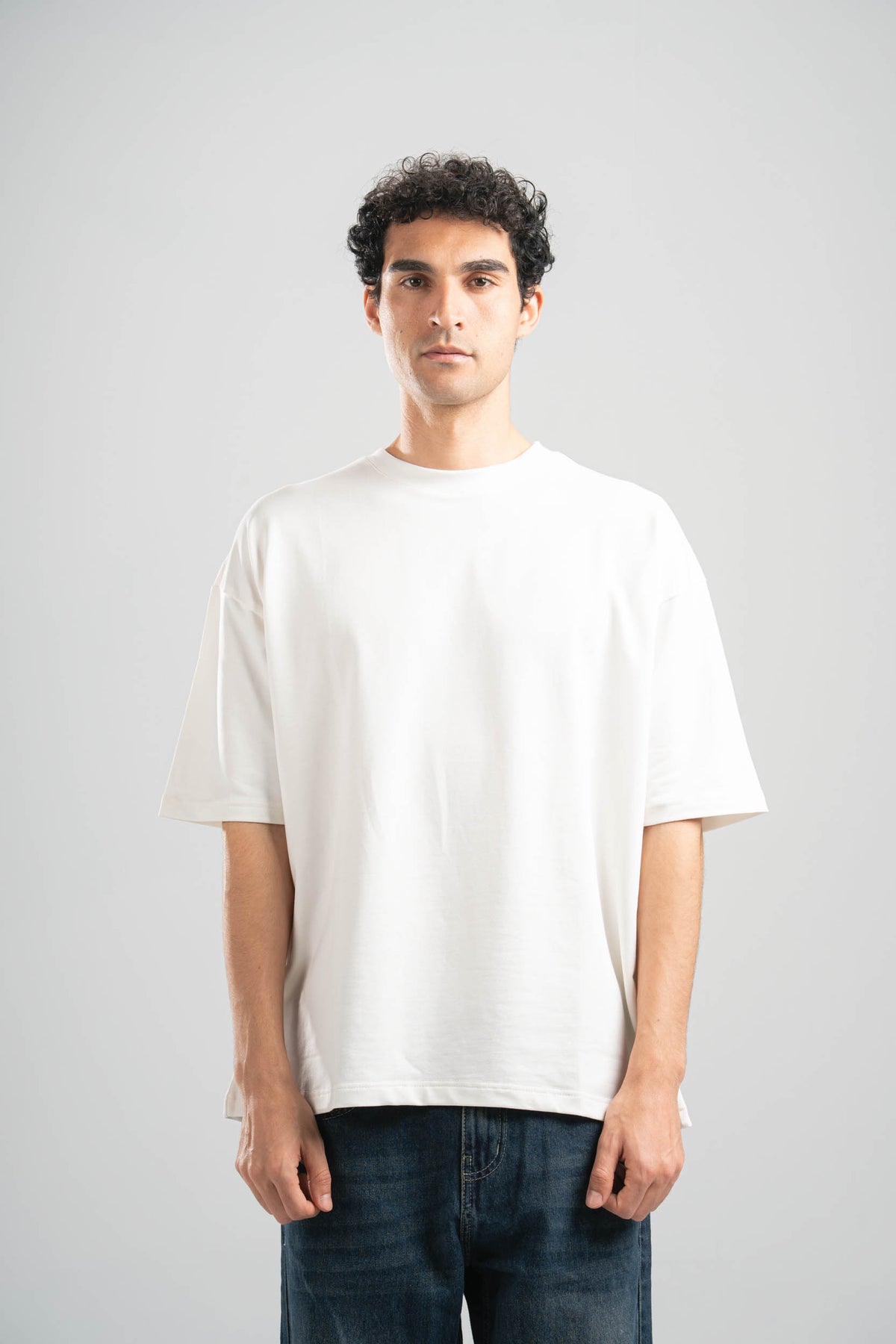 OFF-WHITE SUMMER MELTON BOX-TEE