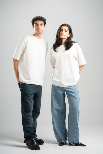OFF-WHITE SUMMER MELTON BOX-TEE