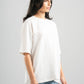 OFF-WHITE SUMMER MELTON BOX-TEE