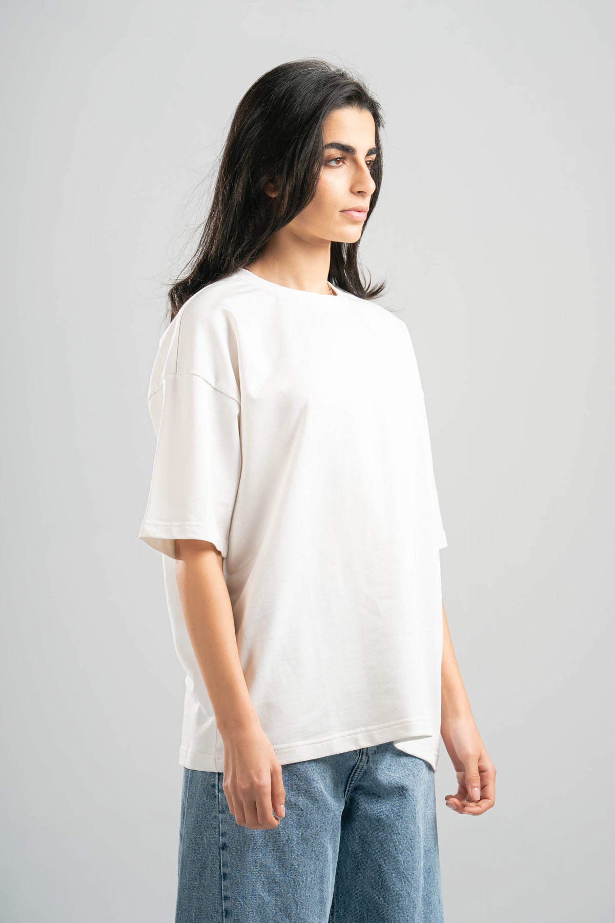 OFF-WHITE SUMMER MELTON BOX-TEE