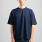 NAVY SUMMER MELTON BOX-TEE