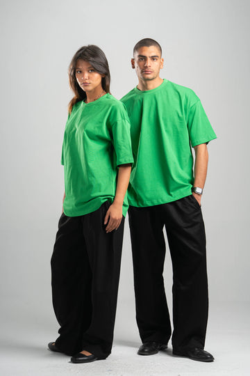 GREEN OVERSIZED T-SHIRT