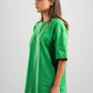 GREEN OVERSIZED T-SHIRT