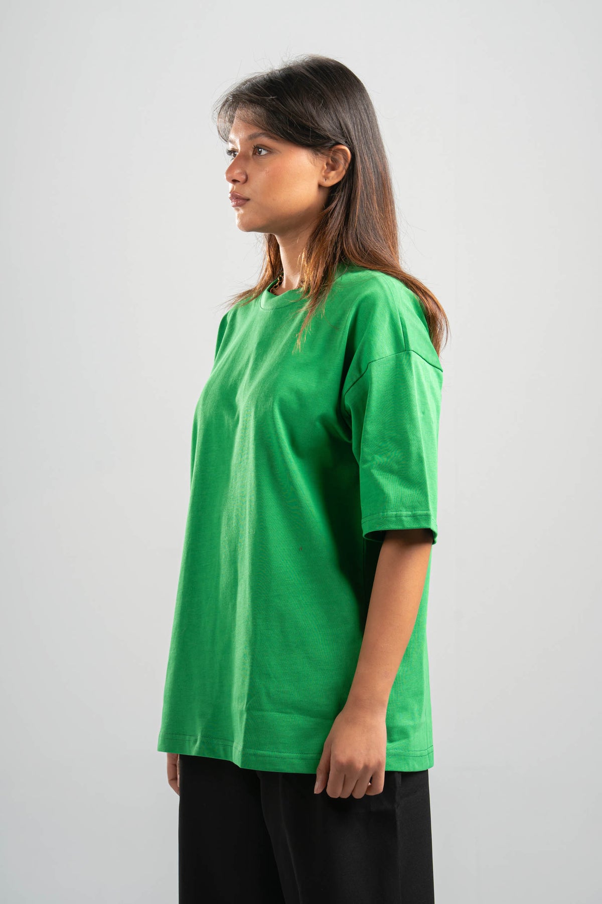 GREEN OVERSIZED T-SHIRT