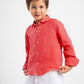 HOT PINK LITTLE ONES LINEN SHIRT
