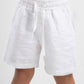 WHITE LITTLE ONES LINEN SHORT