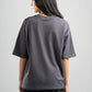 DARK GREY SUMMER MELTON BOX-TEE