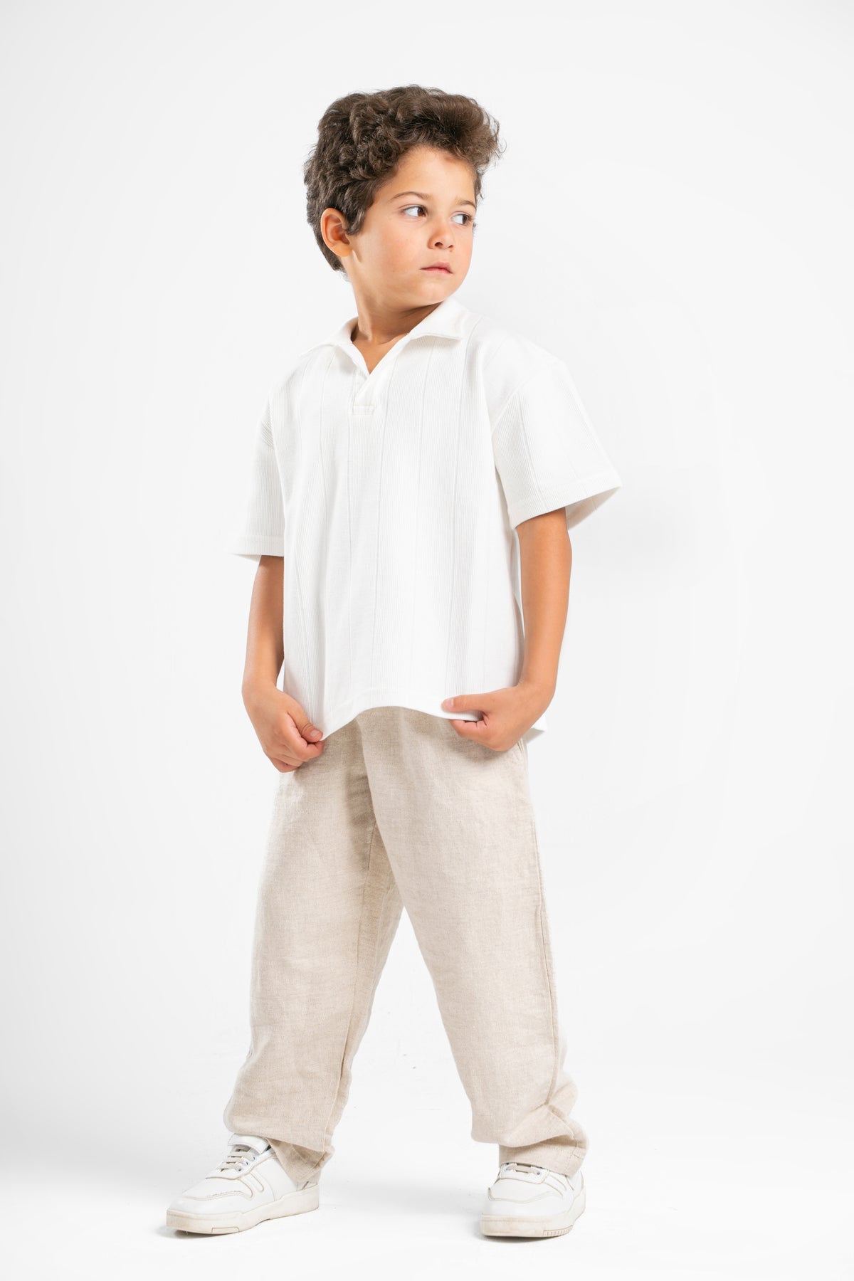 OFF-WHITE LITTLE ONES LINE UP POLO TEE