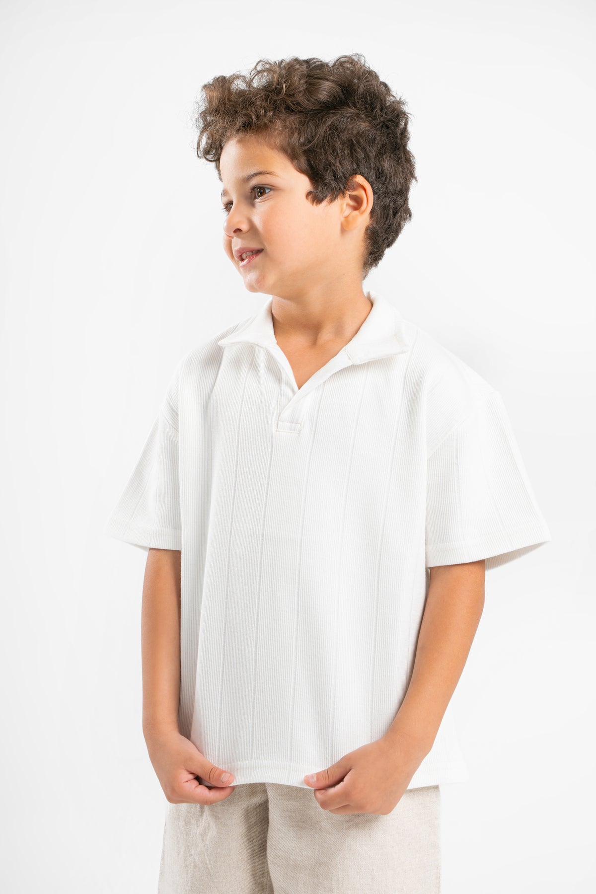 OFF-WHITE LITTLE ONES LINE UP POLO TEE
