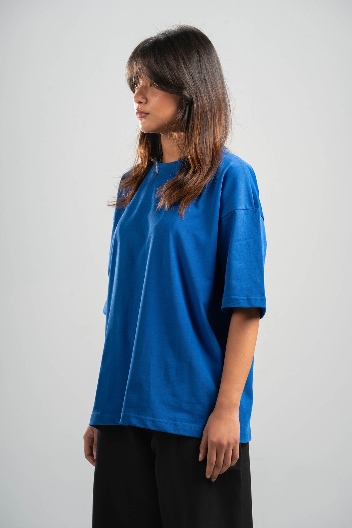 ELECTRIC BLUE OVERSIZED T-SHIRT