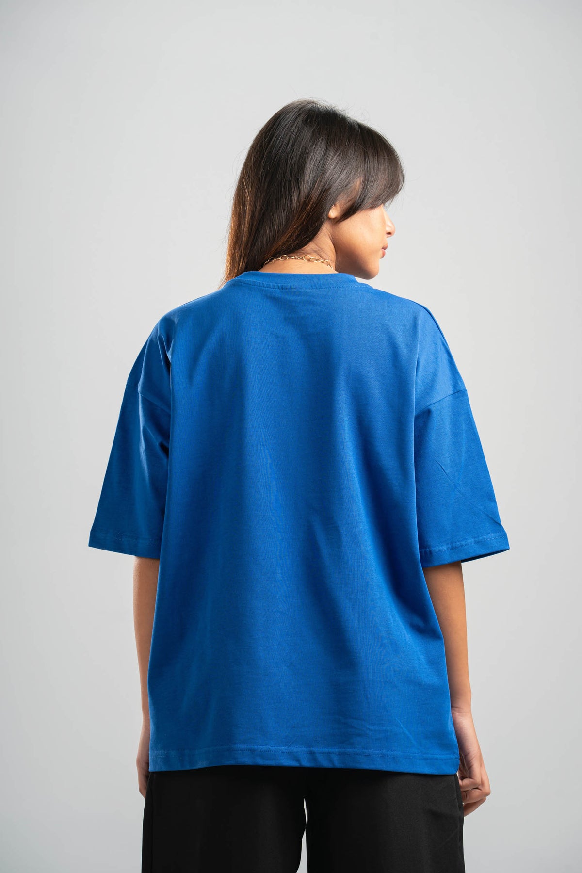 ELECTRIC BLUE OVERSIZED T-SHIRT