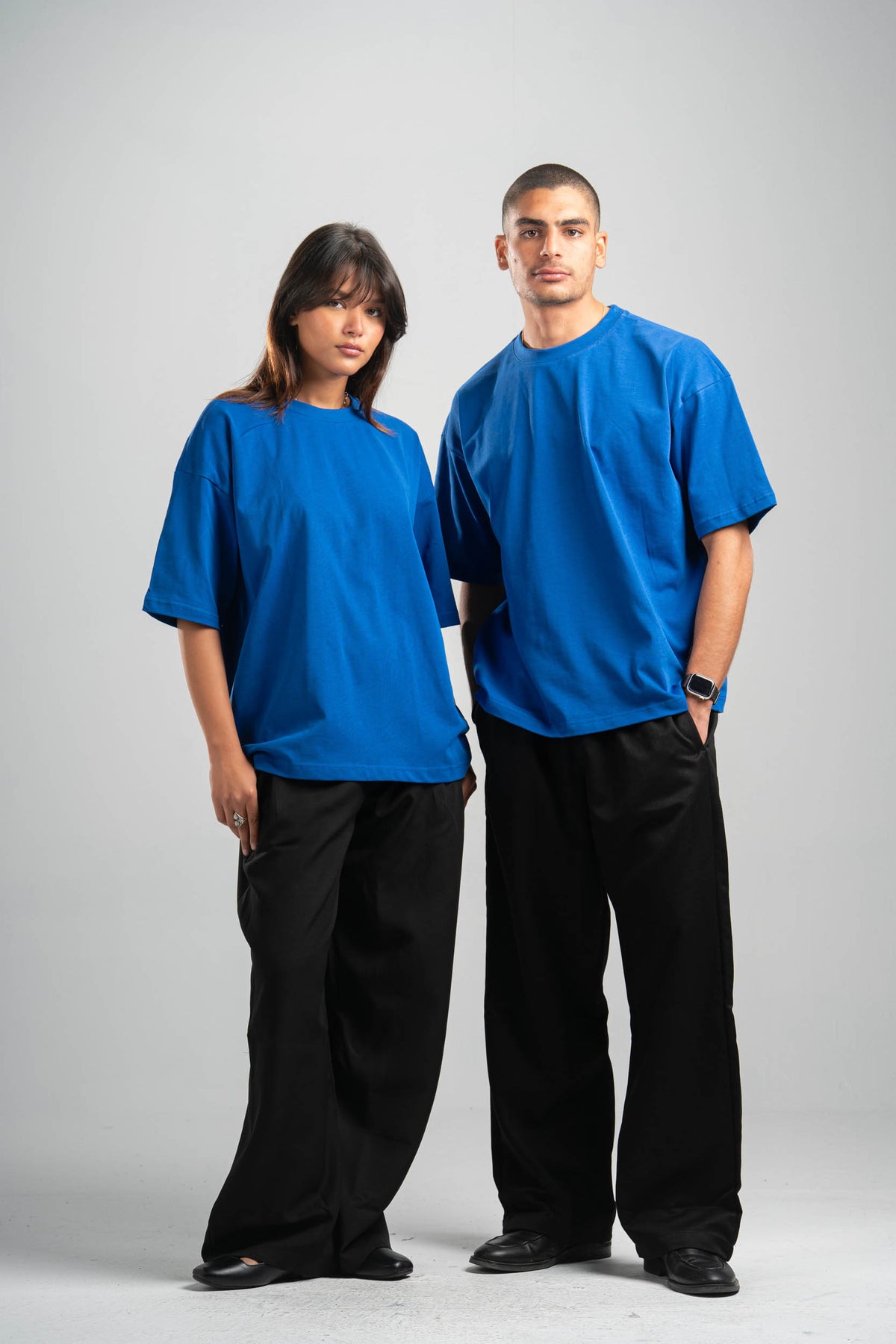 ELECTRIC BLUE OVERSIZED T-SHIRT