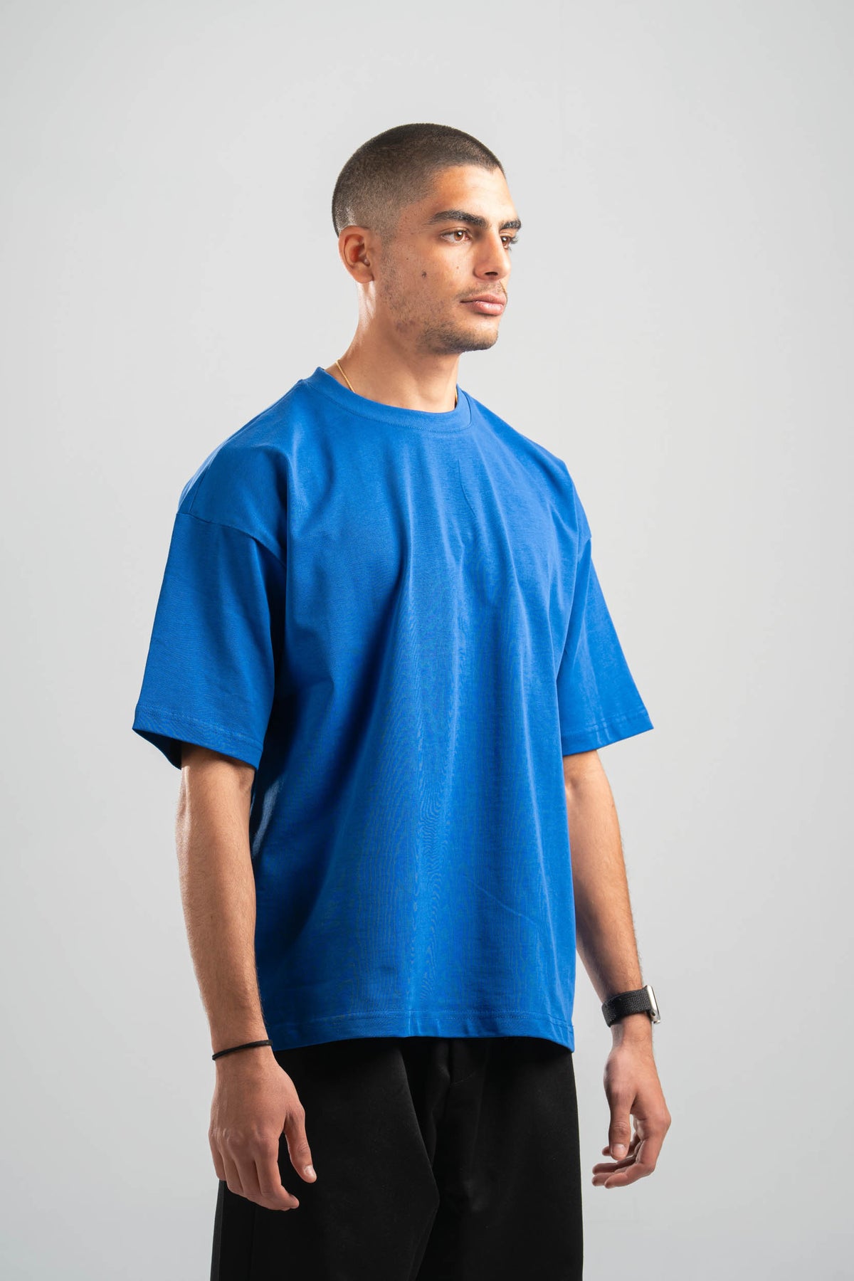 ELECTRIC BLUE OVERSIZED T-SHIRT