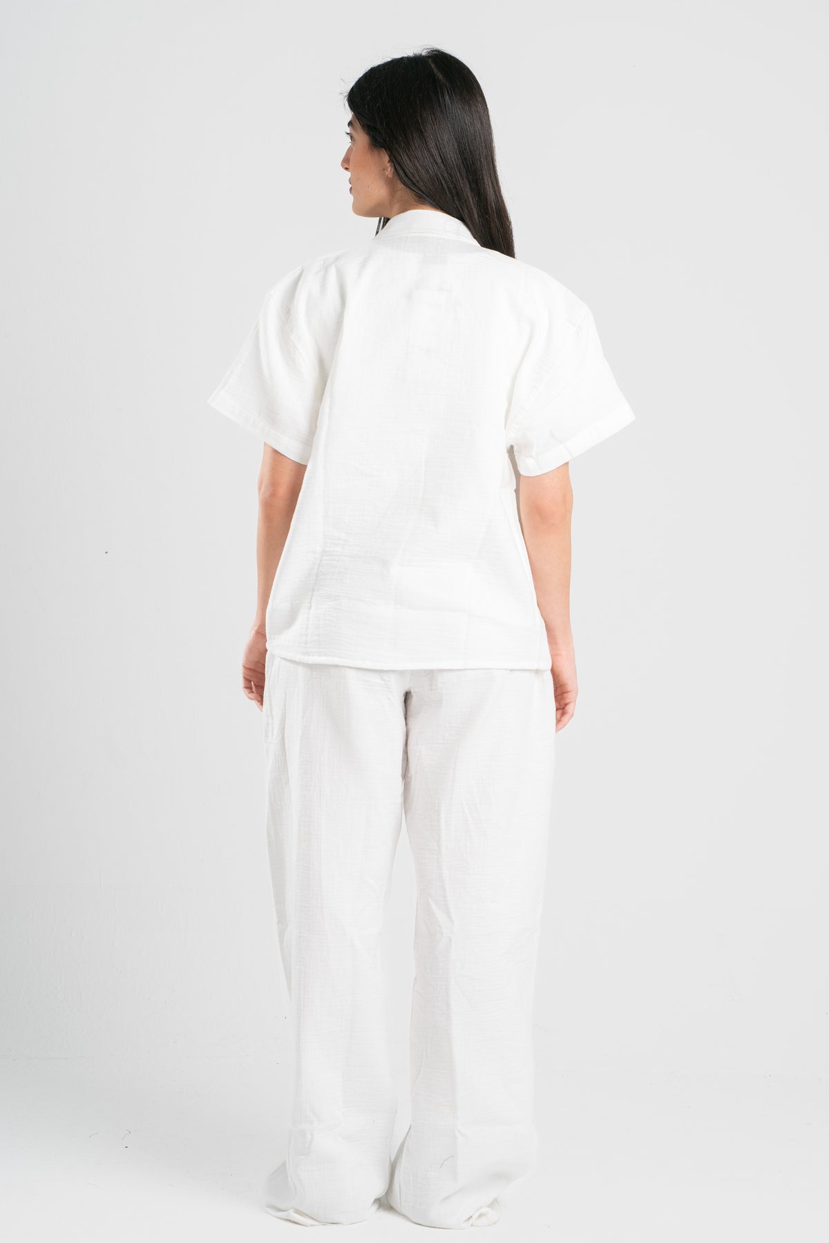WOMEN LINEN-LOOK PANTS